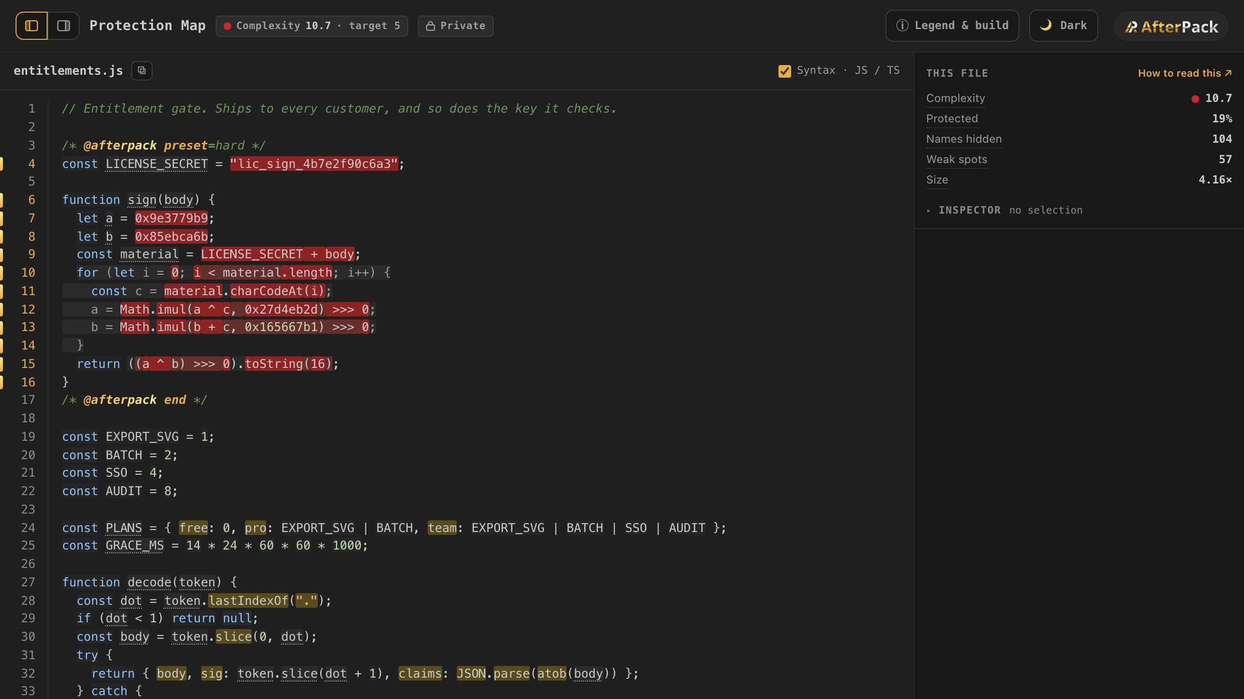 Protection Map of entitlements.js. Opens the full-size viewer.